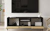 Modernes Designer TV-Lowboard Cortino mit Stauraum, Eiche/Anthrazit, Elegantes Wohnzimmer Sideboard