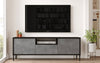 Modernes Designer TV-Lowboard Cortino mit Stauraum, Eiche/Anthrazit, Elegantes Wohnzimmer Sideboard