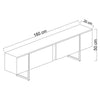 Modernes Designer TV Lowboard Lunano – Stilvolles Medienregal für Wohnzimmer
