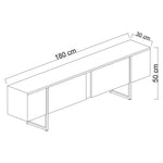 Lade das Bild in den Galerie-Viewer, Modernes Designer TV Lowboard Lunano – Stilvolles Medienregal für Wohnzimmer
