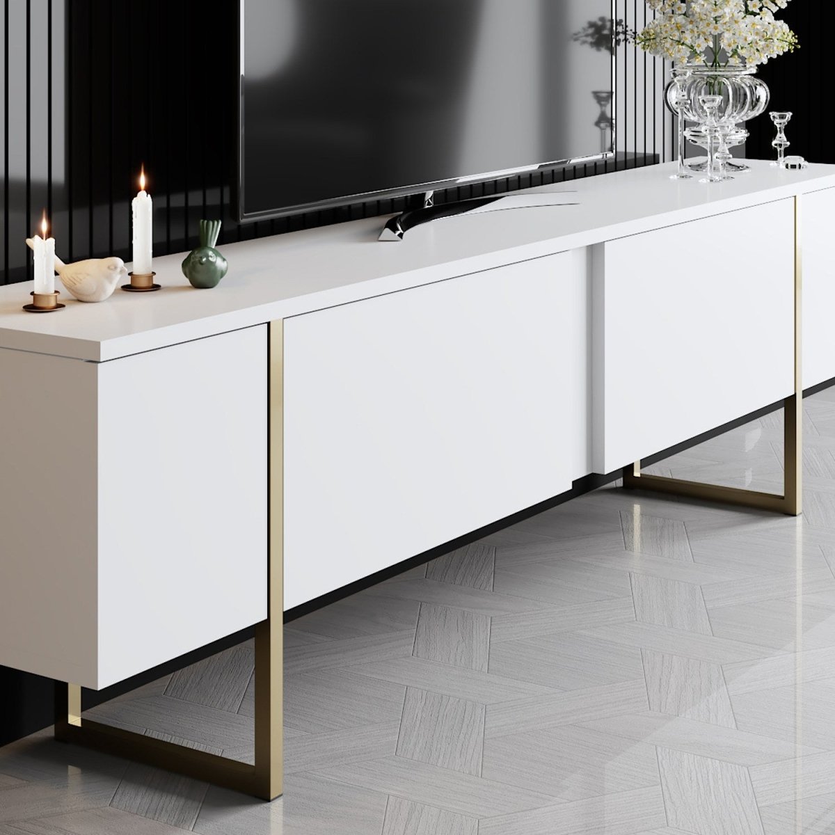 Modernes Designer TV Lowboard Lunano – Stilvolles Medienregal für Wohnzimmer
