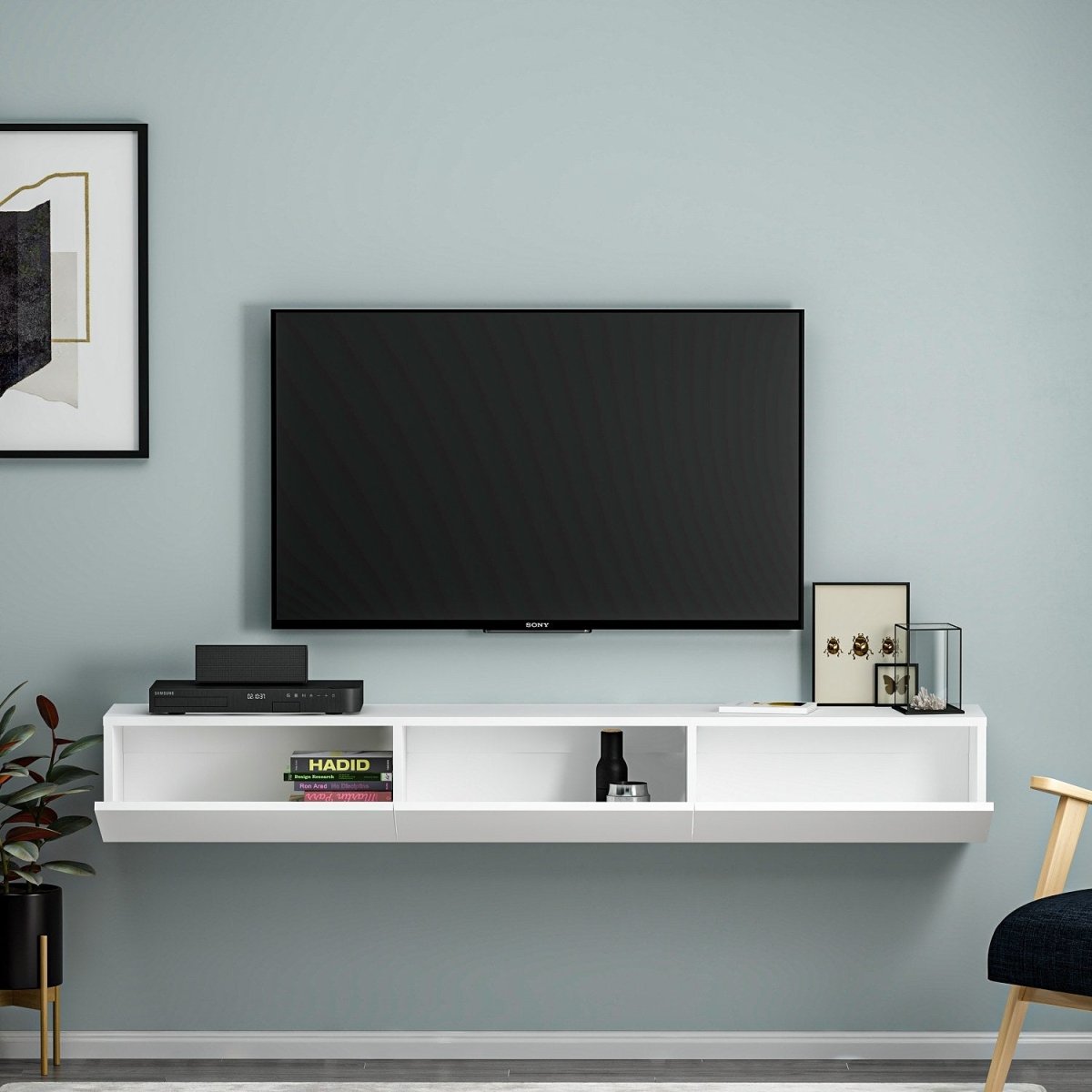 Elegantes Designer TV-Lowboard Verilo 180cm Modern Robust mit Viel Stauraum