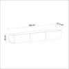 Elegantes Designer TV-Lowboard Verilo 180cm Modern Robust mit Viel Stauraum