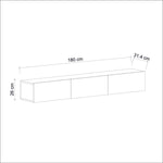 Lade das Bild in den Galerie-Viewer, Elegantes Designer TV-Lowboard Verilo 180cm Modern Robust mit Viel Stauraum
