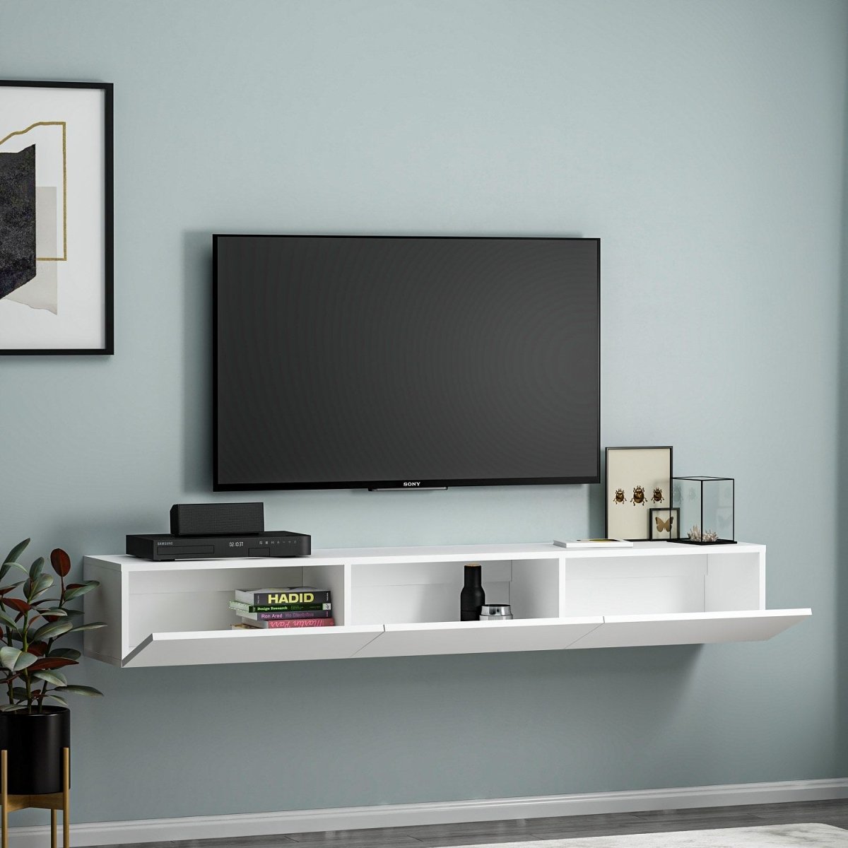 Elegantes Designer TV-Lowboard Verilo 180cm Modern Robust mit Viel Stauraum