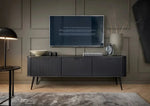 Lade das Bild in den Galerie-Viewer, Elegantes Designer TV Lowboard Zelo: Modernes Medienmöbel für Ihr Wohnzimmer
