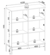 Elegante Designer Nayra Glasvitrine mit LED-Beleuchtung für Modernes Wohnzimmer