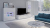 Elegante Carlos Designer Wohnwand mit LED-Beleuchtung für Modernes Wohnzimmer