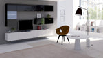 Lade das Bild in den Galerie-Viewer, Cezanne Designer Wohnwand: Moderne LED TV-Möbel mit Push-to-Open &amp; Anpassbaren Farben
