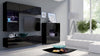 Elegante Designer Wohnwand Miro mit LED-Beleuchtung für modernes Wohnzimmer