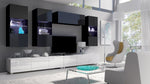 Lade das Bild in den Galerie-Viewer, Moderne Designer Wohnwand Ricardo mit LED-Beleuchtung – Elegantes Stauraumwunder für Ihr Zuhause
