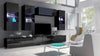 Moderne Designer Wohnwand Ricardo mit LED-Beleuchtung – Elegantes Stauraumwunder für Ihr Zuhause