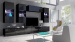 Lade das Bild in den Galerie-Viewer, Moderne Designer Wohnwand Ricardo mit LED-Beleuchtung – Elegantes Stauraumwunder für Ihr Zuhause
