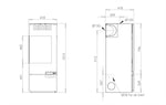 Lade das Bild in den Galerie-Viewer, Aduro 12 wasserdichter Holzofen – kompakte Kraft, 9 kW, 140 m²
