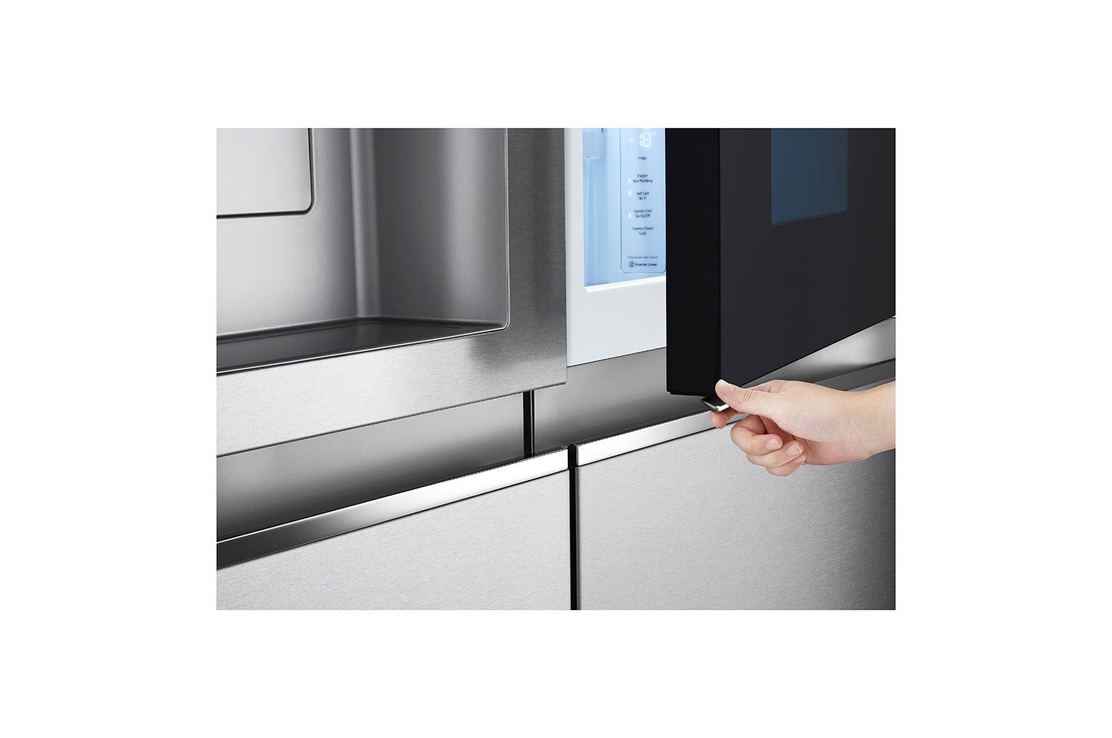 LG InstaView Side-by-Side Kühlschrank Door-in-Door, Eis- & Wasserspender, 628L Smart Inverter