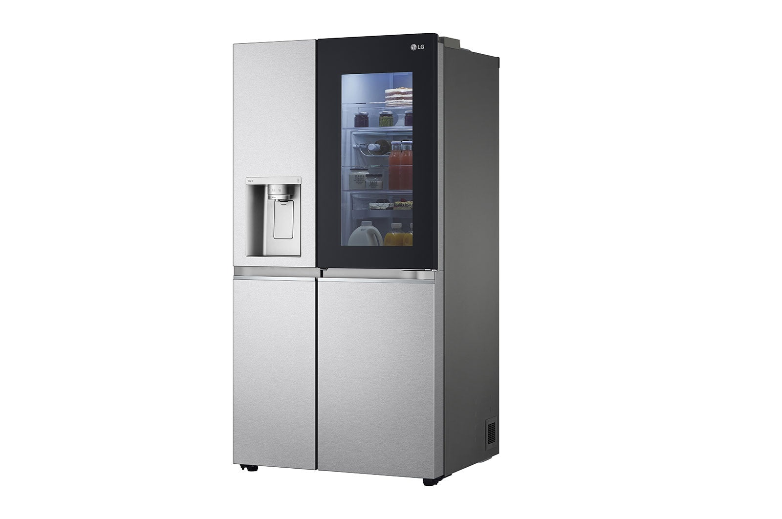 LG InstaView Side-by-Side Kühlschrank Door-in-Door, Eis- & Wasserspender, 628L Smart Inverter