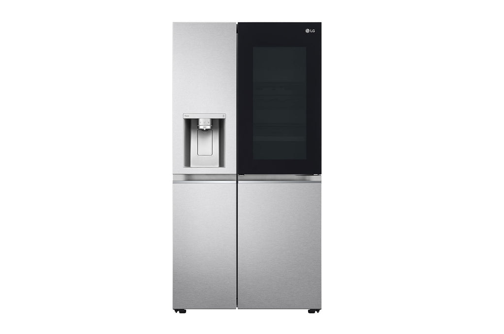 LG InstaView Side-by-Side Kühlschrank Door-in-Door, Eis- & Wasserspender, 628L Smart Inverter