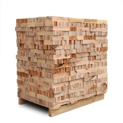 Premium Halbgetrocknetes Buchenholz, Ofenfertig, Gestapelt auf Palette, 2 m³