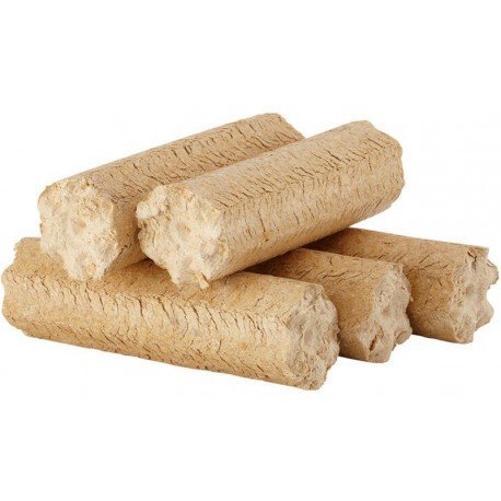 5 Stück Komprimierte Holzscheite – 10 kg, hohe Brennleistung, sauber