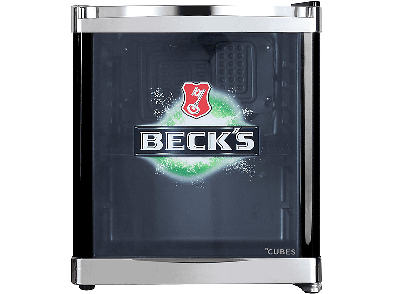 CUBES CC 240 E Beck's Getränkekühlschrank 48L Schwarz-Grün Energieeffizienz E