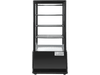 HENDI Arktic Aufsatz Kühlvitrine 78 Liter Schwarz 230 V
