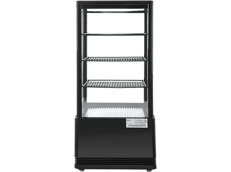 HENDI Arktic Aufsatz Kühlvitrine 78 Liter Schwarz 230 V