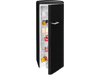 Exquisit RKS325-V-H-160F Mattschwarz Retro Kühlschrank 229L