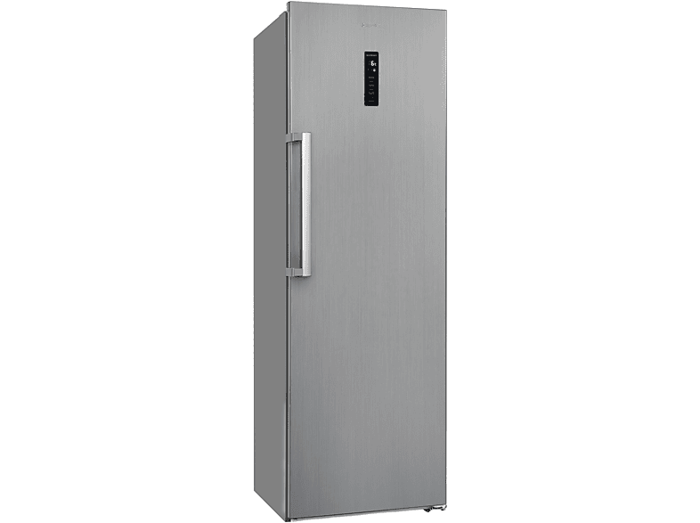 Exquisit KS360-V-HE-040E Inoxlook Kühlschrank 359L NoFrost Edelstahl Freistehend