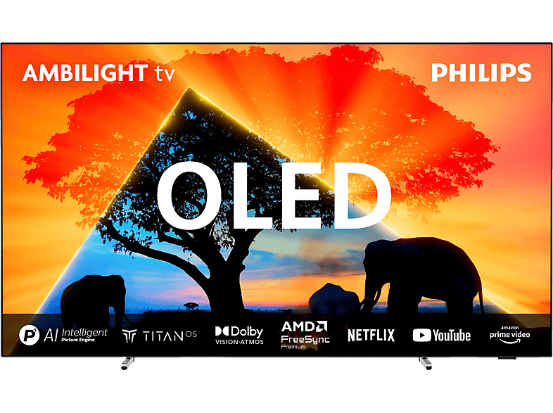 Philips 77OLED759/12 77‑Zoll 4K OLED Ambilight Flachbild Premium Großbild Exklusiv Smart‑TV