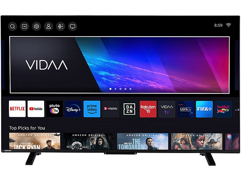 Toshiba 55UV2363DAN 55 Zoll 4K UHD Smart TV: VIDAA OS, HDR
