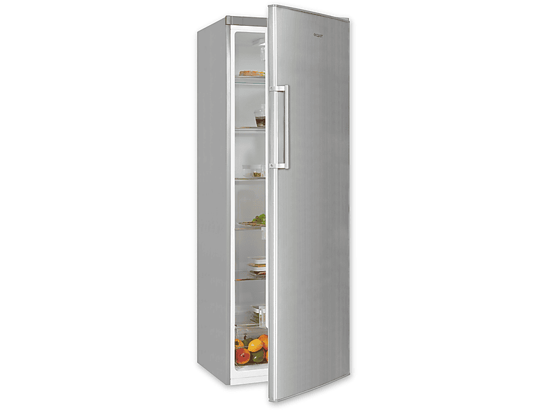 EXQUISIT KS350-V-H-040E Inoxlook Vollraumkühlschrank 331L Edelstahl Energieeffizienz E