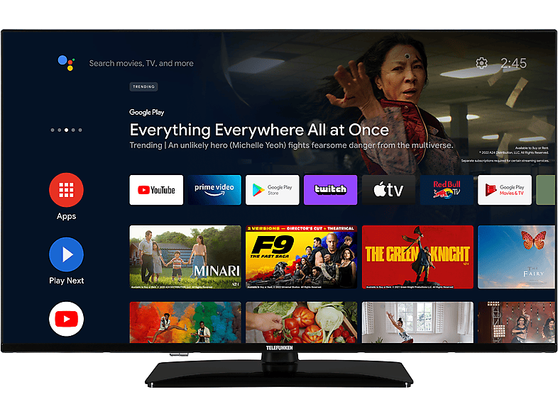 TELEFUNKEN D50U750X2CWI 50 Zoll 4K UHD LED Smart TV Android