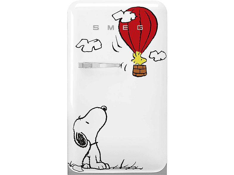 SMEG FAB10RDSN6 108,5 cm Hochkühlschrank Weiß Snoopy-Design Retro Klassiker
