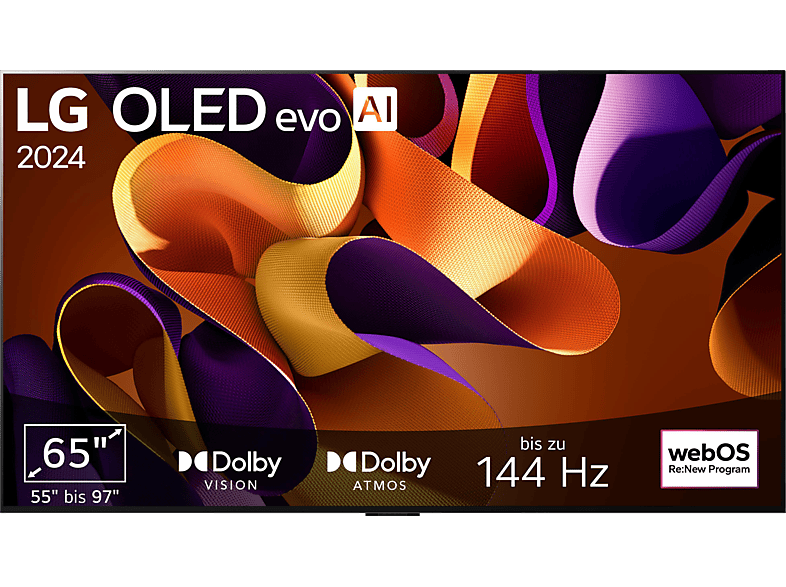 LG OLED65G48LW 65‑Zoll 4K OLED evo Smart‑TV mit webOS 24