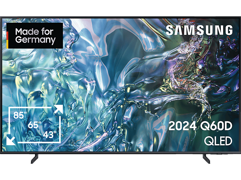 Samsung GQ85Q60D QLED TV 85 Zoll 4K UHD Smart Tizen HDR Titan Grau