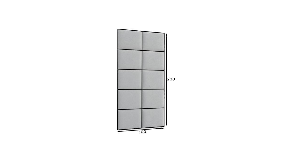 Luxuriöses Samt Gepolstertes Wandpaneel Set für Schlafzimmer, 100x200cm, Schallschutz