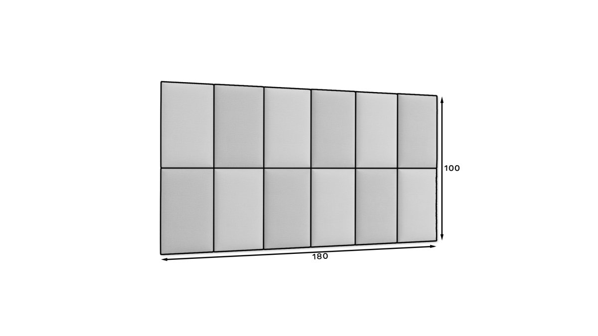 Luxuriöses Gepolstertes Samt Wandpaneel-Set 180x100 cm für moderne Raumgestaltung