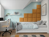 Luxuriöses Samt Gepolstertes Wandpaneel Set – Modernes Akustik Design für Schlafzimmer