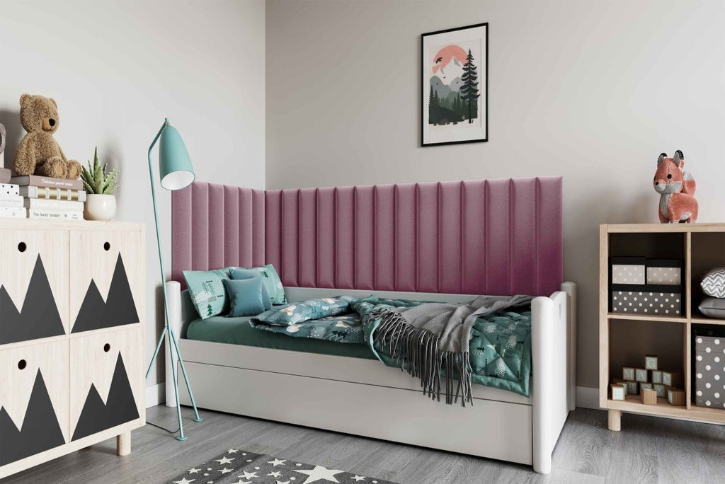 Luxuriöses Samt Gepolstertes Wandpaneel Set – Modulares Design für Schlafzimmer Wohnzimmer