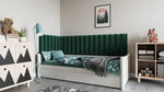 Lade das Bild in den Galerie-Viewer, Luxuriöses Samt Gepolstertes Wandpaneel Set – Modulares Design für Schlafzimmer Wohnzimmer
