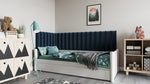 Lade das Bild in den Galerie-Viewer, Luxuriöses Samt Gepolstertes Wandpaneel Set – Modulares Design für Schlafzimmer Wohnzimmer
