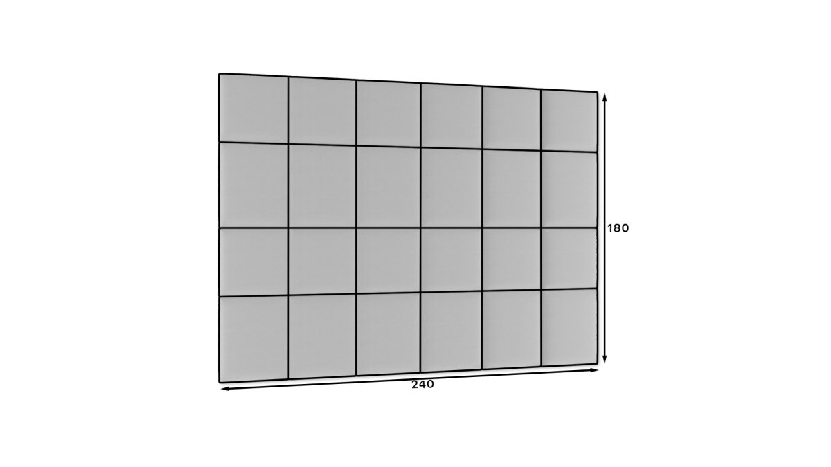 Luxuriöses Samt-Wandpaneel-Set: 240x180cm, Polsterung, Eleganz für Ihr Zuhause