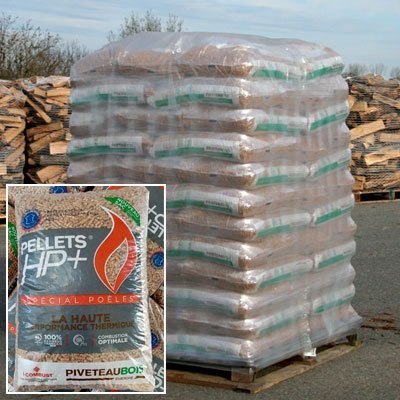 PIVETEAU Premium Holzpellets Granulat 15kg Säcke – 100% Nadelholz umweltfreundlich
