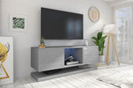 Lade das Bild in den Galerie-Viewer, Hängendes Lowboard Due: Modernes, schwebendes TV-Lowboard mit Grifflos-Stauraum in Eichenoptik
