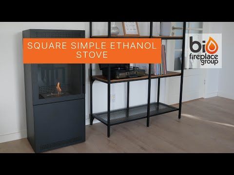 Jackson Bioethanol-Ofen: Stilvoller, quadratischer Kamin im Holzofen-Design, 2,2 kW