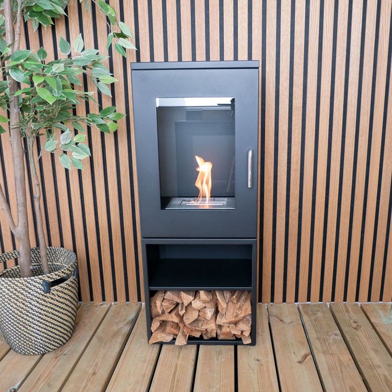 ScandiFlames Cheyenne Bioethanol Ofen: Modernes freistehendes Kaminerlebnis für Ihr Zuhause