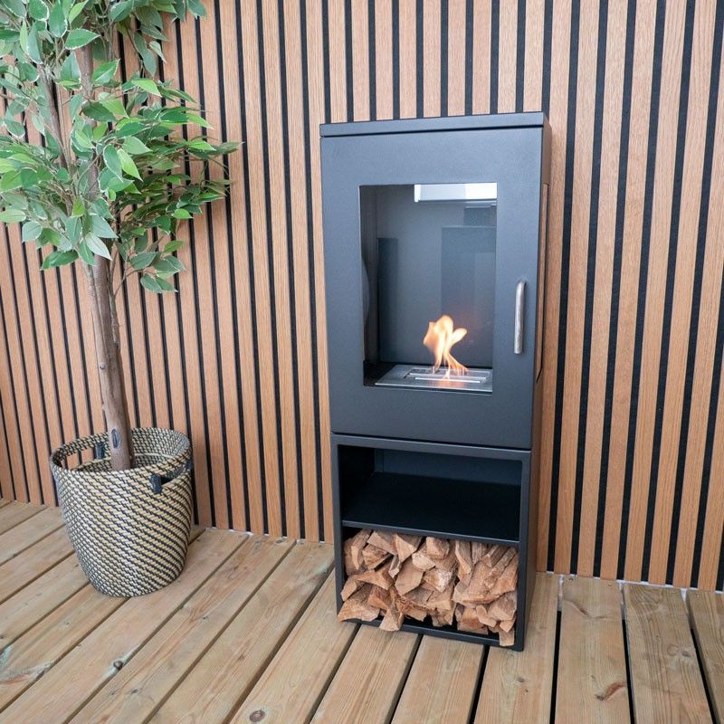 ScandiFlames Cheyenne Bioethanol Ofen: Modernes freistehendes Kaminerlebnis für Ihr Zuhause