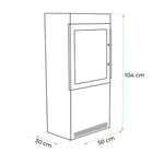 Lade das Bild in den Galerie-Viewer, Jackson Bioethanol-Ofen: Stilvoller, quadratischer Kamin im Holzofen-Design, 2,2 kW
