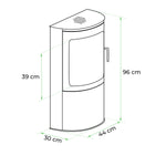 Lade das Bild in den Galerie-Viewer, Eleganter Richmond Bioethanol-Kaminofen mit flacher Rückwand – Traditioneller Stil
