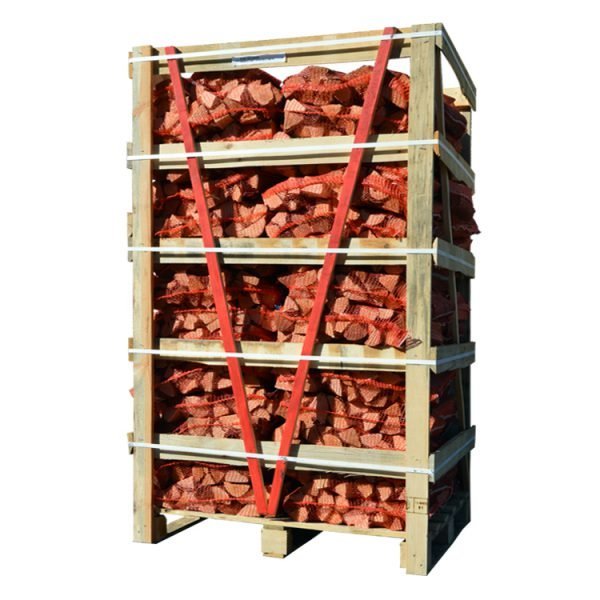 84‑Säcke hochwertiges, ultra‑trockenes, nachhaltiges Eichenholz Brennholz auf Palette